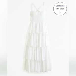 Abercrombie & Fitch White Maxi Dress